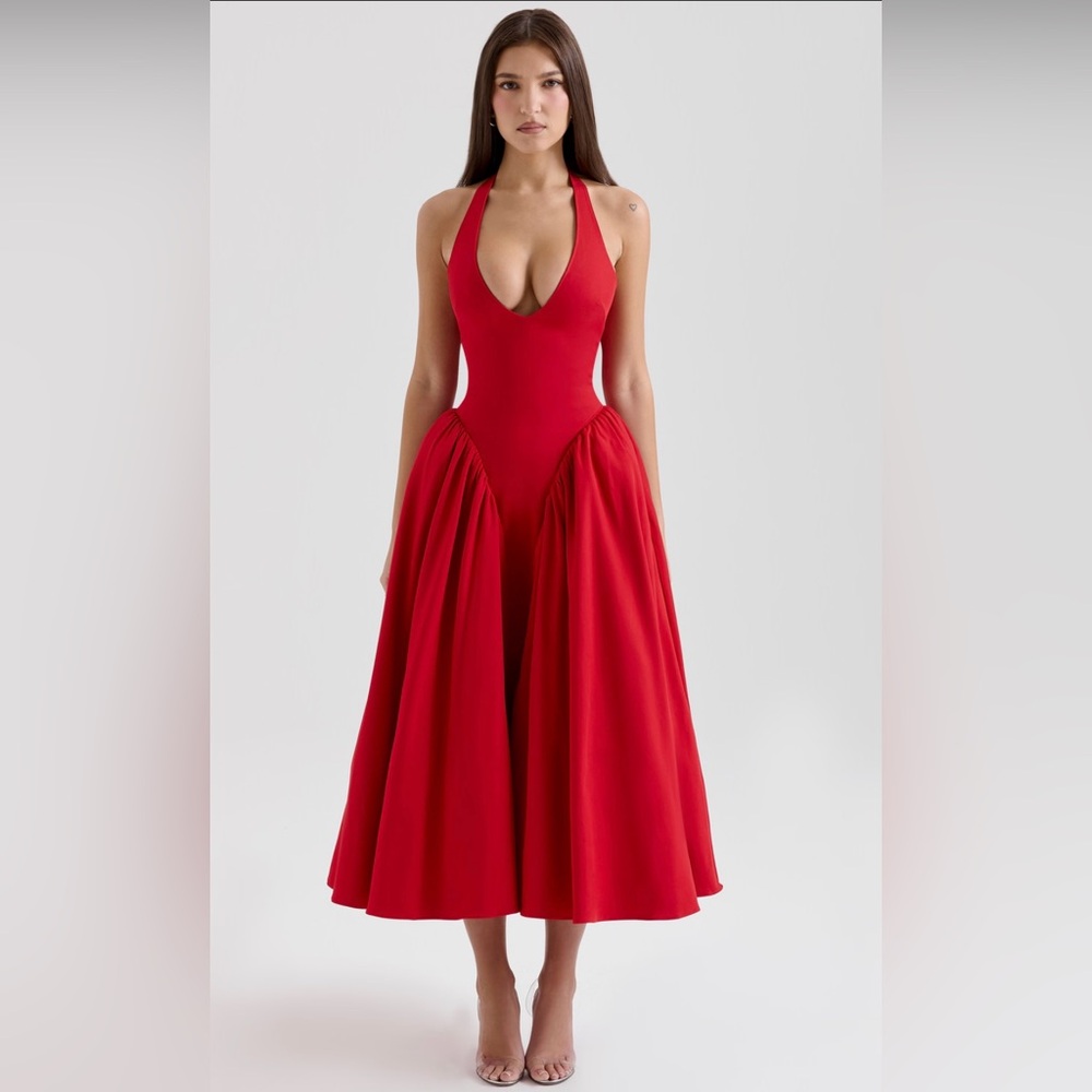 House of CB Marilyn red dress XS